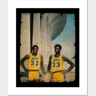 Magic Johnson and Kareem Abdul Jabbar Posters and Art